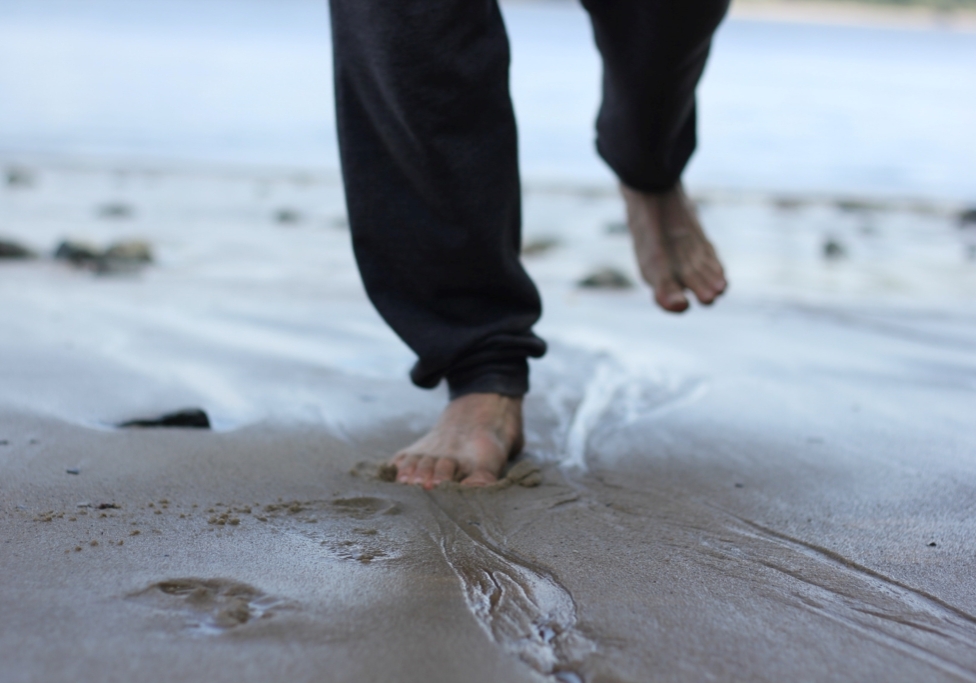 Feet on sand from John Speers 13 May 2021